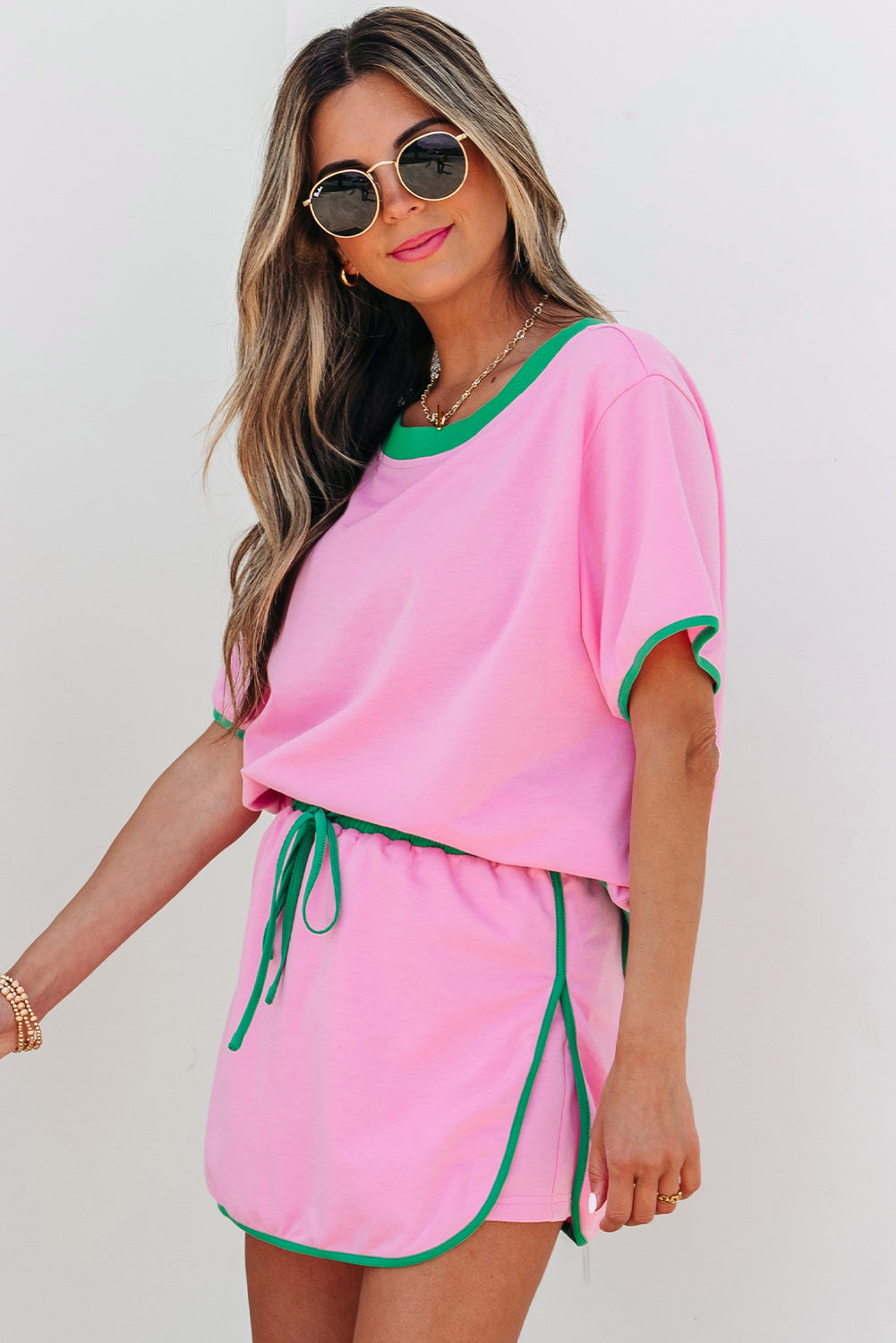 Kennedy Set - Pink Short Sleeve Combo