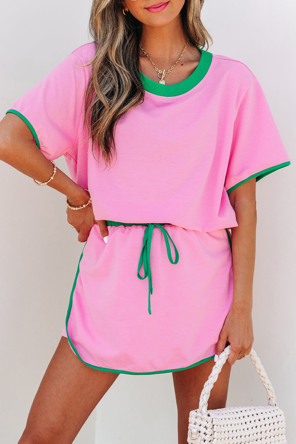 Kennedy Set - Pink Short Sleeve Combo